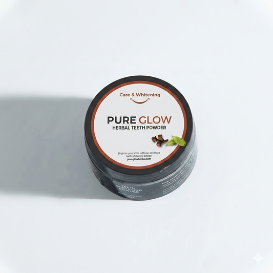 Pure Glow Herbal – 100% Chemical-Free Natural Teeth Care And Whitening Powder
